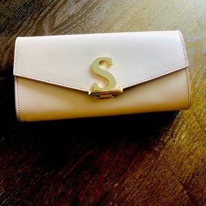 Schutz premium custom leather ID crossbody clutch